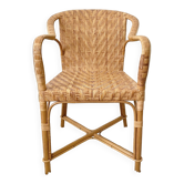 Vintage rattan armchair