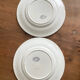 2 Creil and Montereau white plates