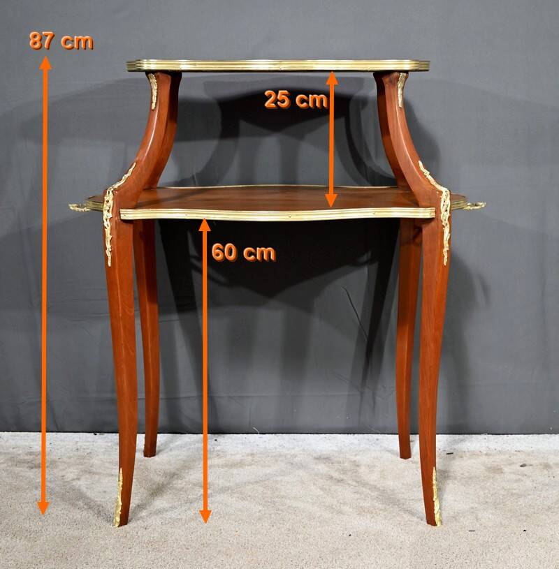 Mahogany Tea Table, Napoleon III style – Late 19th century