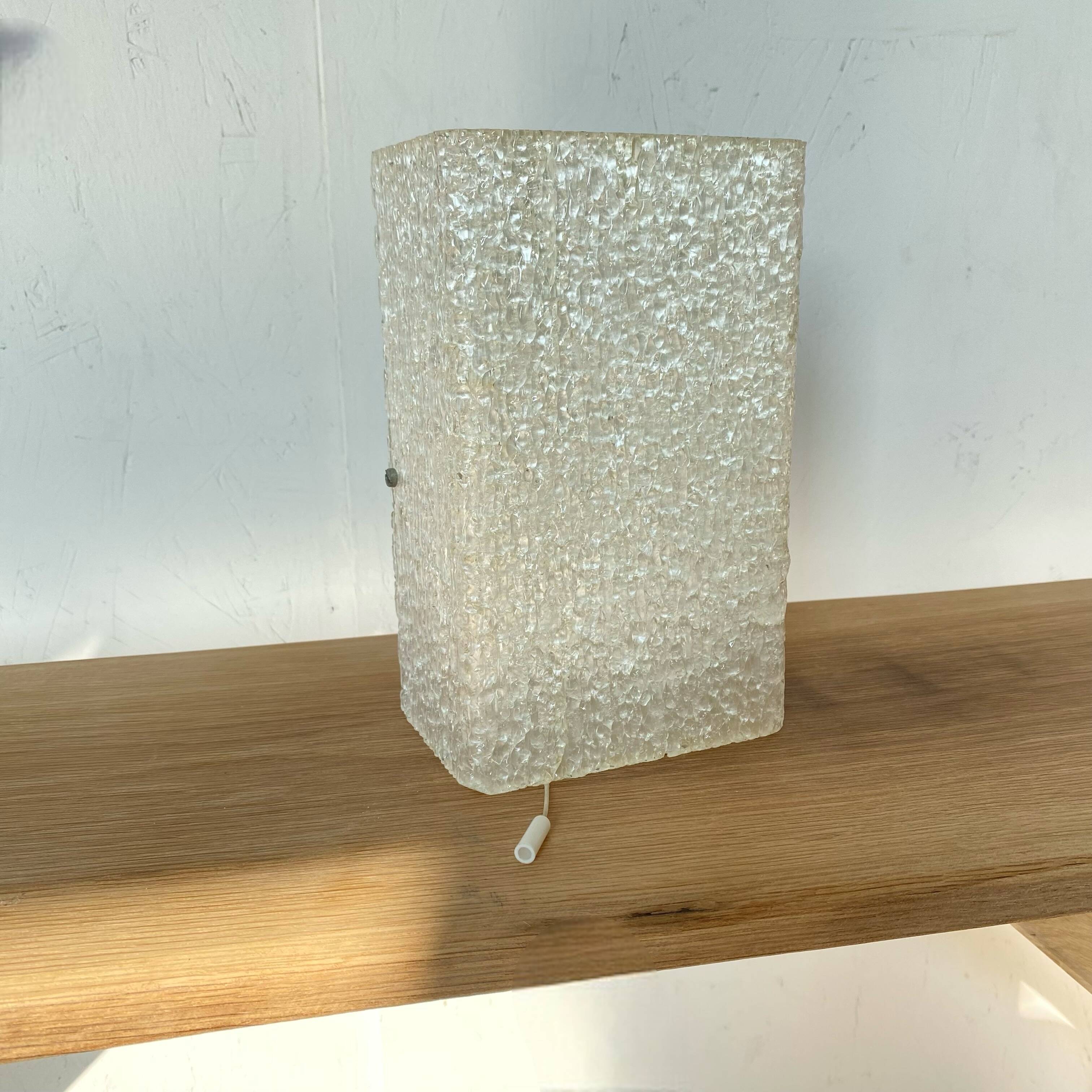 Antique seventies perspex wall light, vintage lighting 1960 1970 LAMP-7471