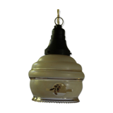 Lampe accents doré avec choquet en bakelite
