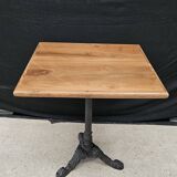 Bistro table with solid teak top