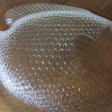 Very large glass fish dish from Arcoroc in very good condition