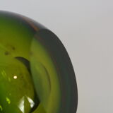 Cendrier et briquet en verre de Murano