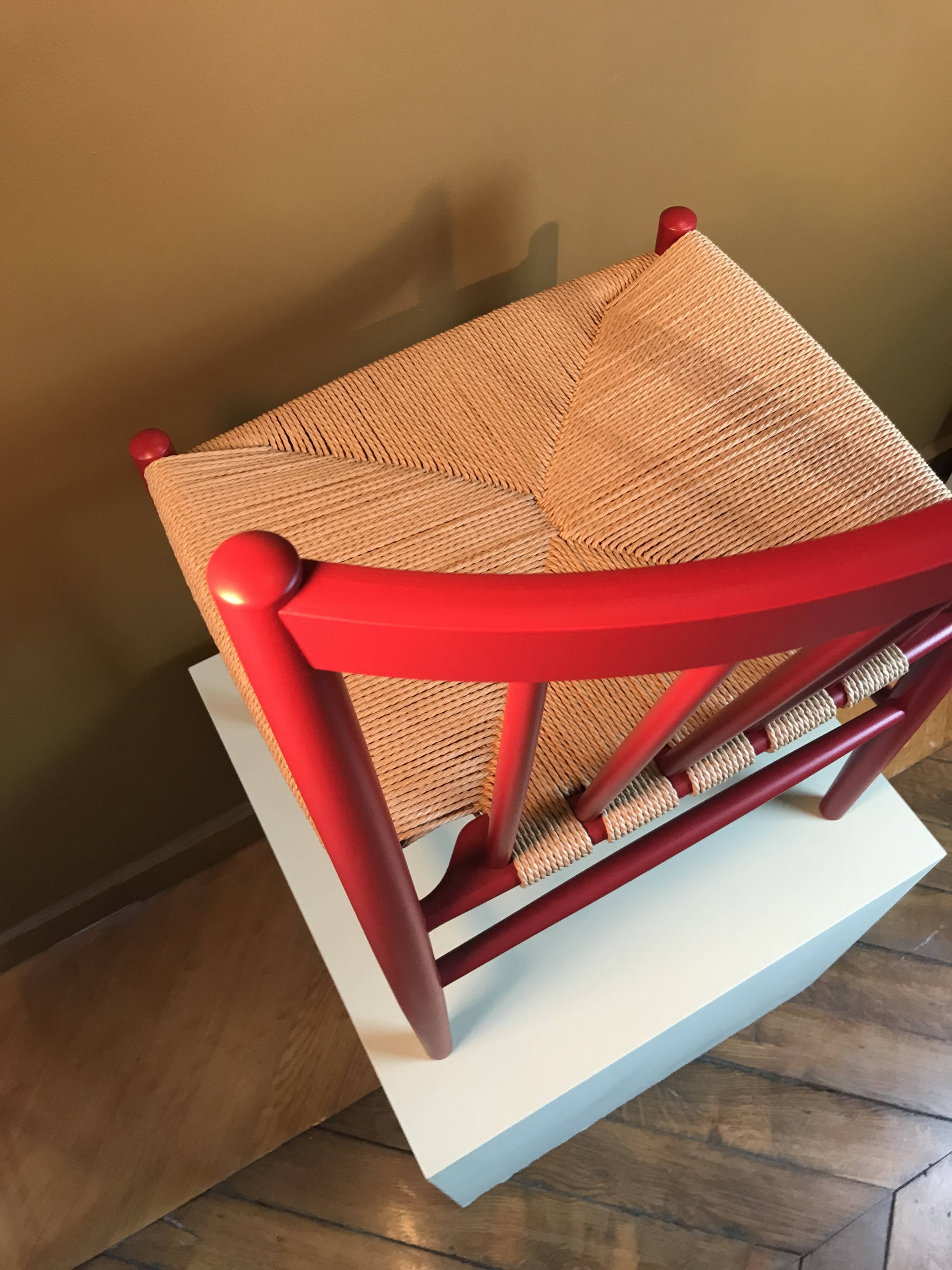 Oak j80 chair by Jørgen Bækmark for Fdb Mobler