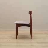 Set of four teak chairs, Danish design, 1960s, designer: H.W. Klein