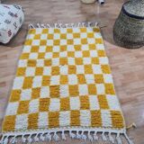 Handmade wool Berber rug 150 X 100 CM