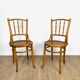 Pair of chairs bistro tanned Mundus Ungvar Ungarn 1900