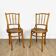 Pair of chairs bistro tanned Mundus Ungvar Ungarn 1900