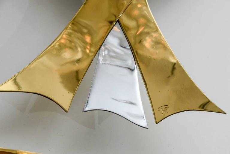 Applied brass by Henri Perrichaud single room around 1960