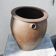 Old Dark Brown Stoneware Grease Pot H 23.5 cm