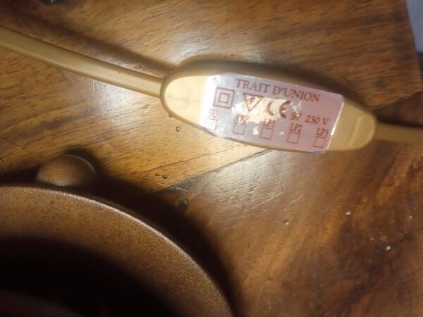 Lampe d'ambiance vintage 1980 ''trait d'union