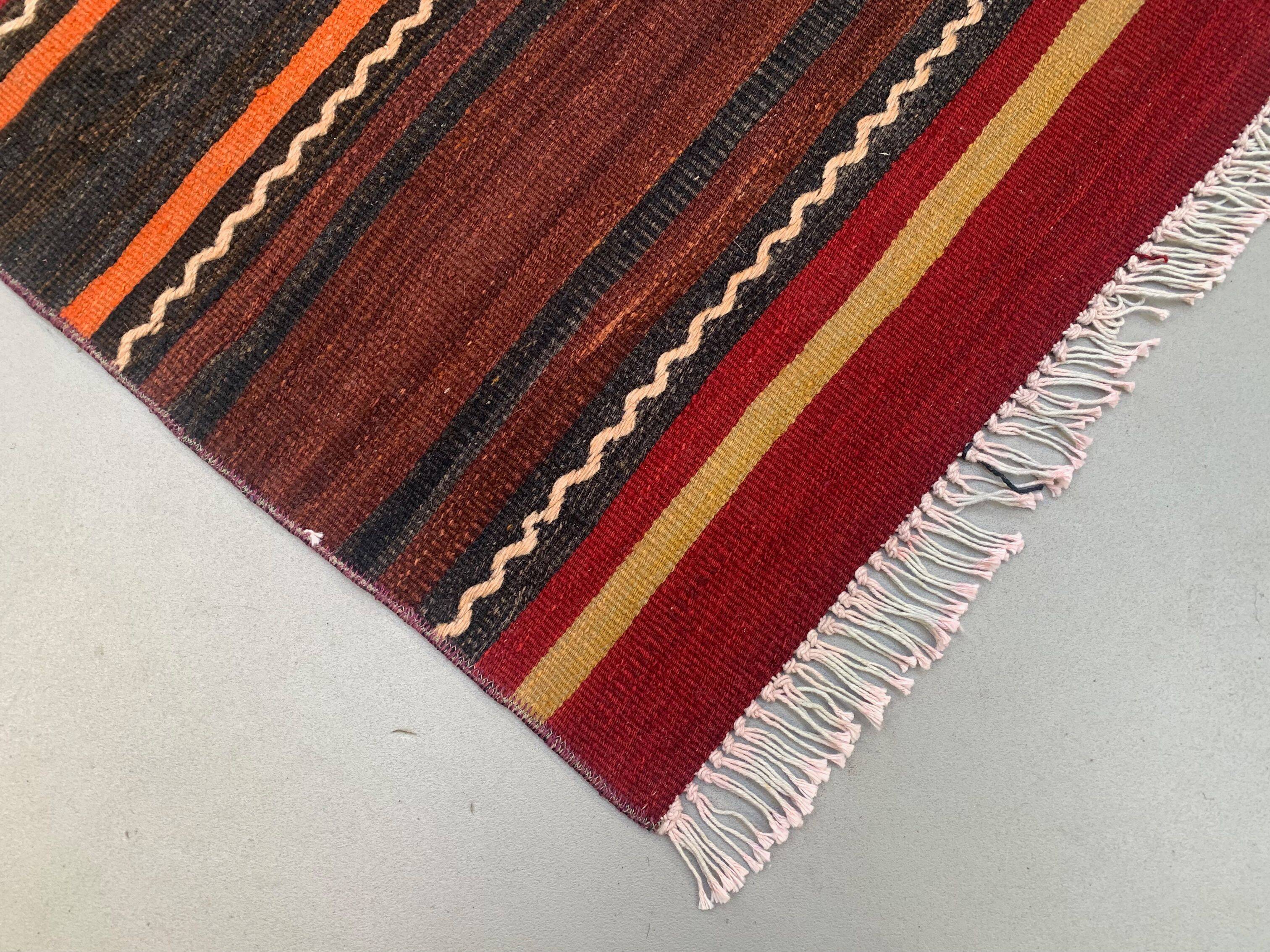 Old Turkish narrow Kilim Runner 320x58 cm shabby chic, vintage kelim