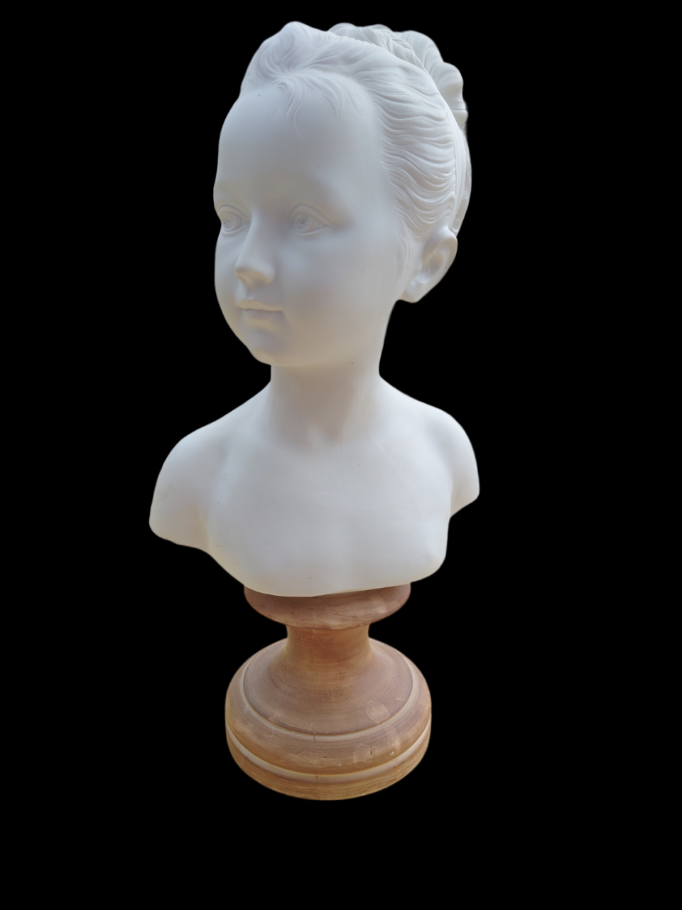 Biscuit bust louise Brongniart signed MNP Limoges XX century