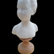 Biscuit bust louise Brongniart signed MNP Limoges XX century