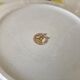 set of 6 flat plates Moulin des Loups textured canary yellow 50s