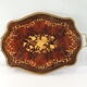 Plateau de service Italian Sorrento Novelty Inlaid Wood Works /vintage