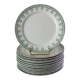 Boch Frères porcelain dinner plate, La Louvière, Bonaparte