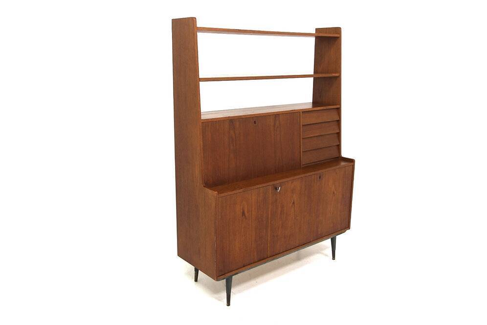 Scandinavian teak secretary, Bräntorps, Sweden, 1960
