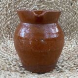 Glazed terracotta pitcher, early 20th century