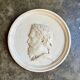 Wall medallion, antique-style plaster portrait