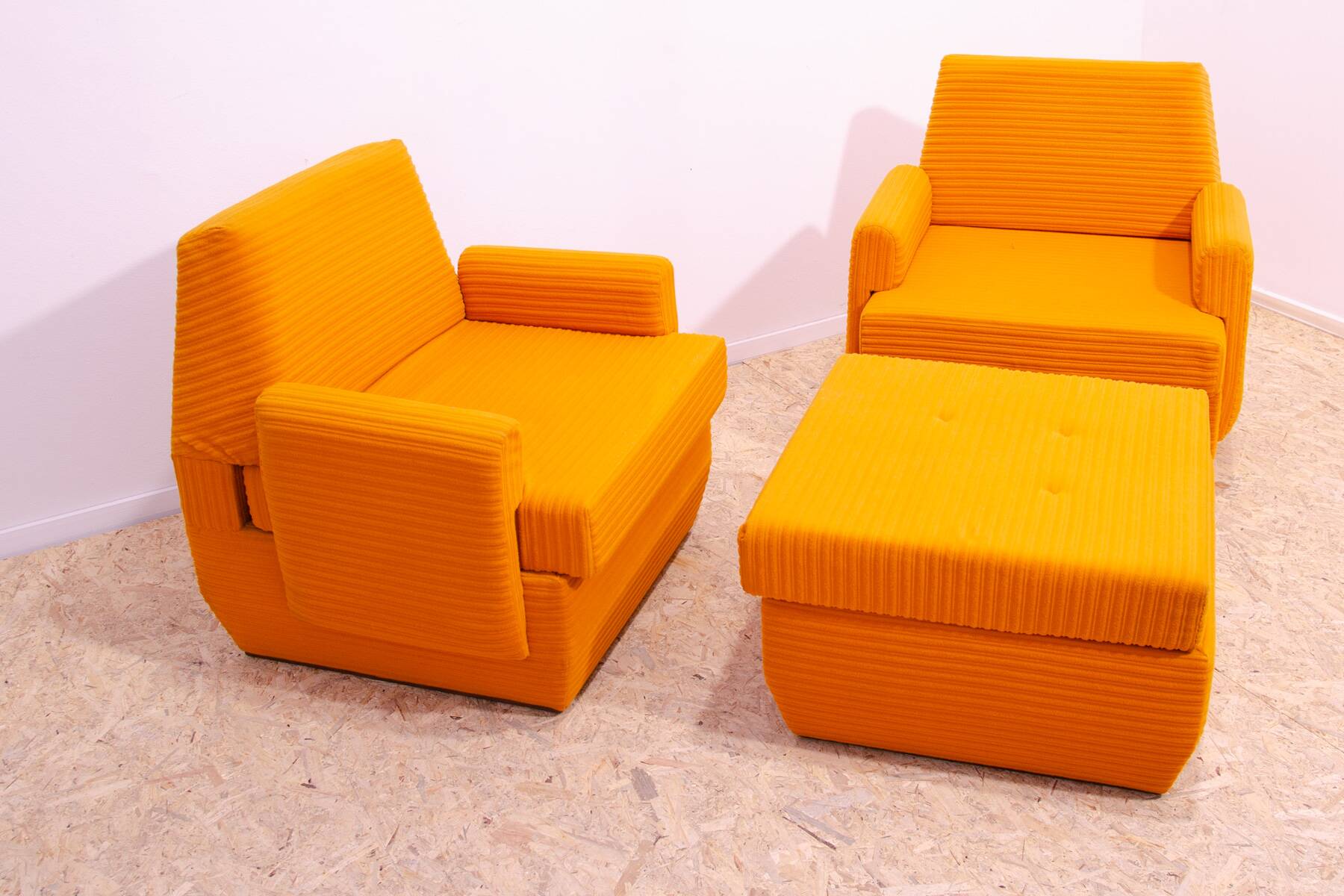 Ensemble de salon vintage Eastern Bloc par Jitona, Tchécoslovaquie, 1970