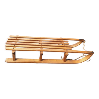 Sledding wooden seventies alsace