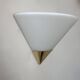 Vintage wall lamp, opaline and brass, Germany 1980s