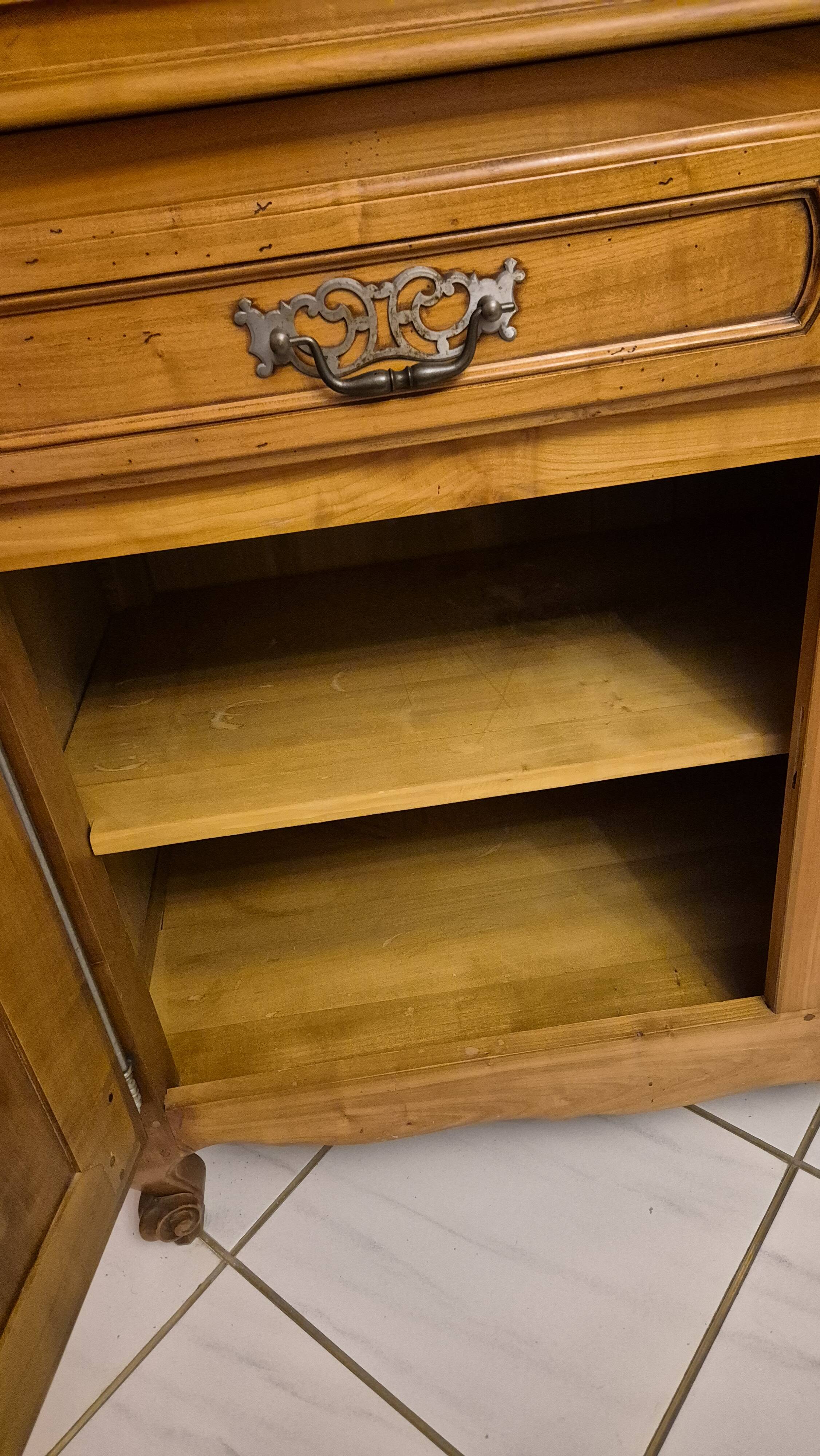 Louis XV Cherry Wood Sideboard/Cabinet
