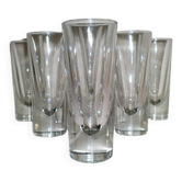 Lot de 6 verres à apéritif Cinzano style balle, inspirés des années 50 – Carlo Moretti - Borgonovo