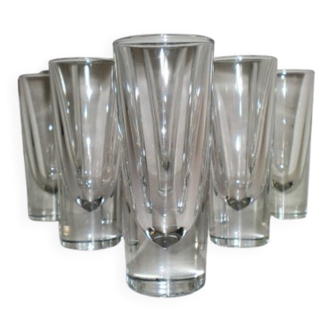6x Cinzano Aperitif Mid-Century Bullet Glasses – Carlo Moretti - Borgonovo