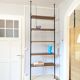 Modular shelf floor/ceiling, Switzerland 1960