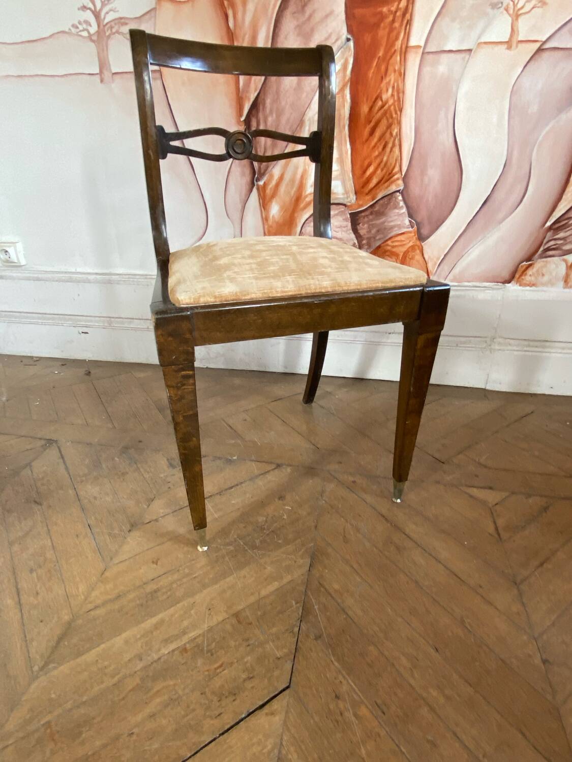 Chaise en acajou style Regency