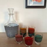 Houndstooth liquor service from the 60s