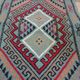 Blue berber kilim in pure wool carpet 54x103cm