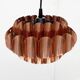 Copper pendant lamp Swiss type 810 modern mid-century by Hans Zender for Temde