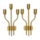 Set of two wall lights brass Italy 1960 s