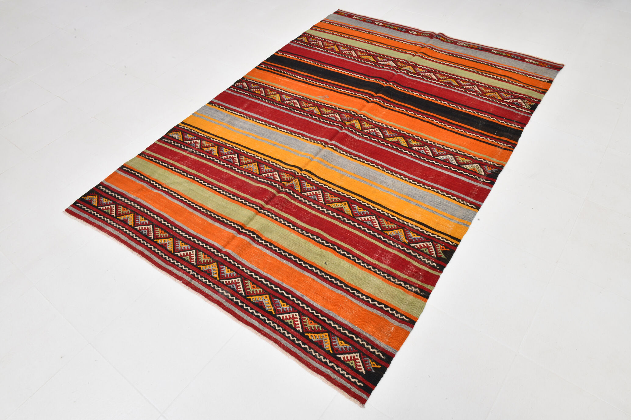 5x7 Kilim Handwoven Rugs, 158x225Cm
