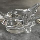 Bird-shaped paperweight, crystal swallow