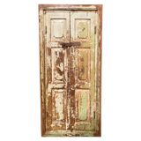 Indian window in green patinated wood