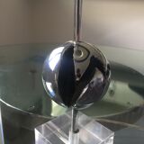 Table lamp 70s inox