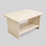 Vintage Italian travertine bedside table