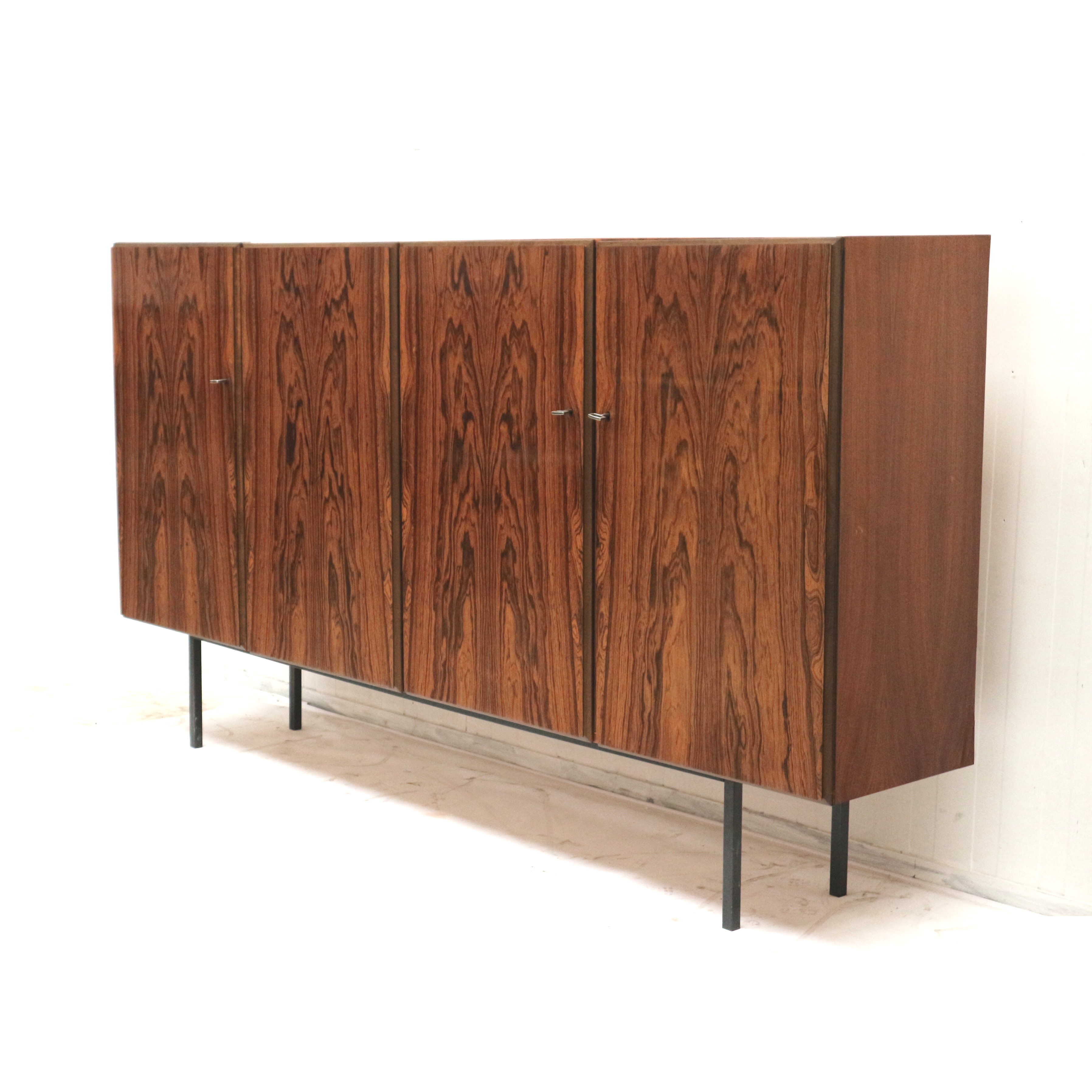 Vintage rosewood sideboard / highboard made in the 60
