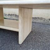 Travertine coffee table