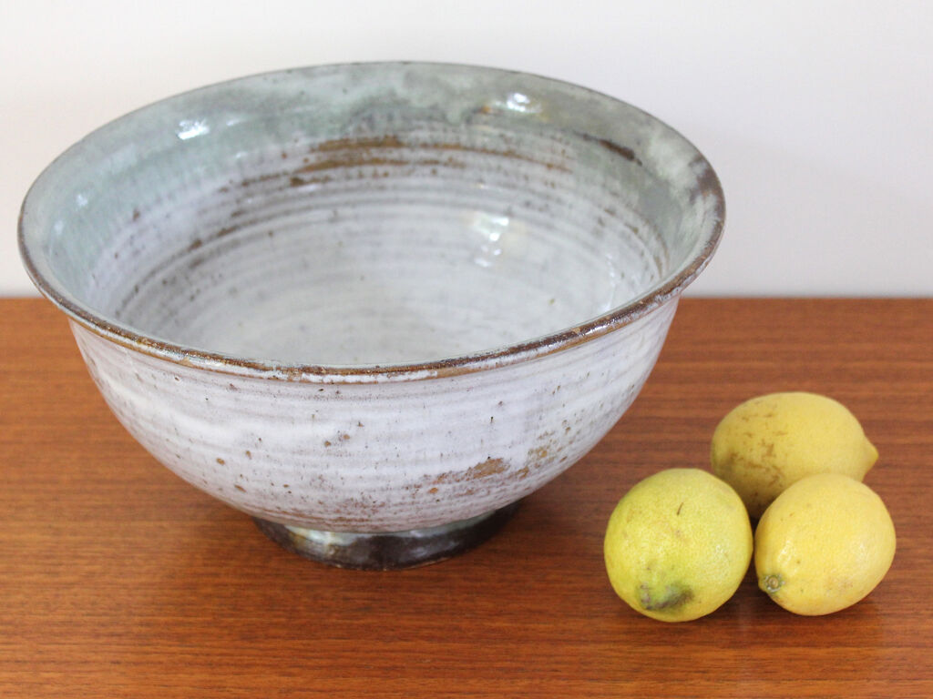 Vintage enamelled sandstone salad