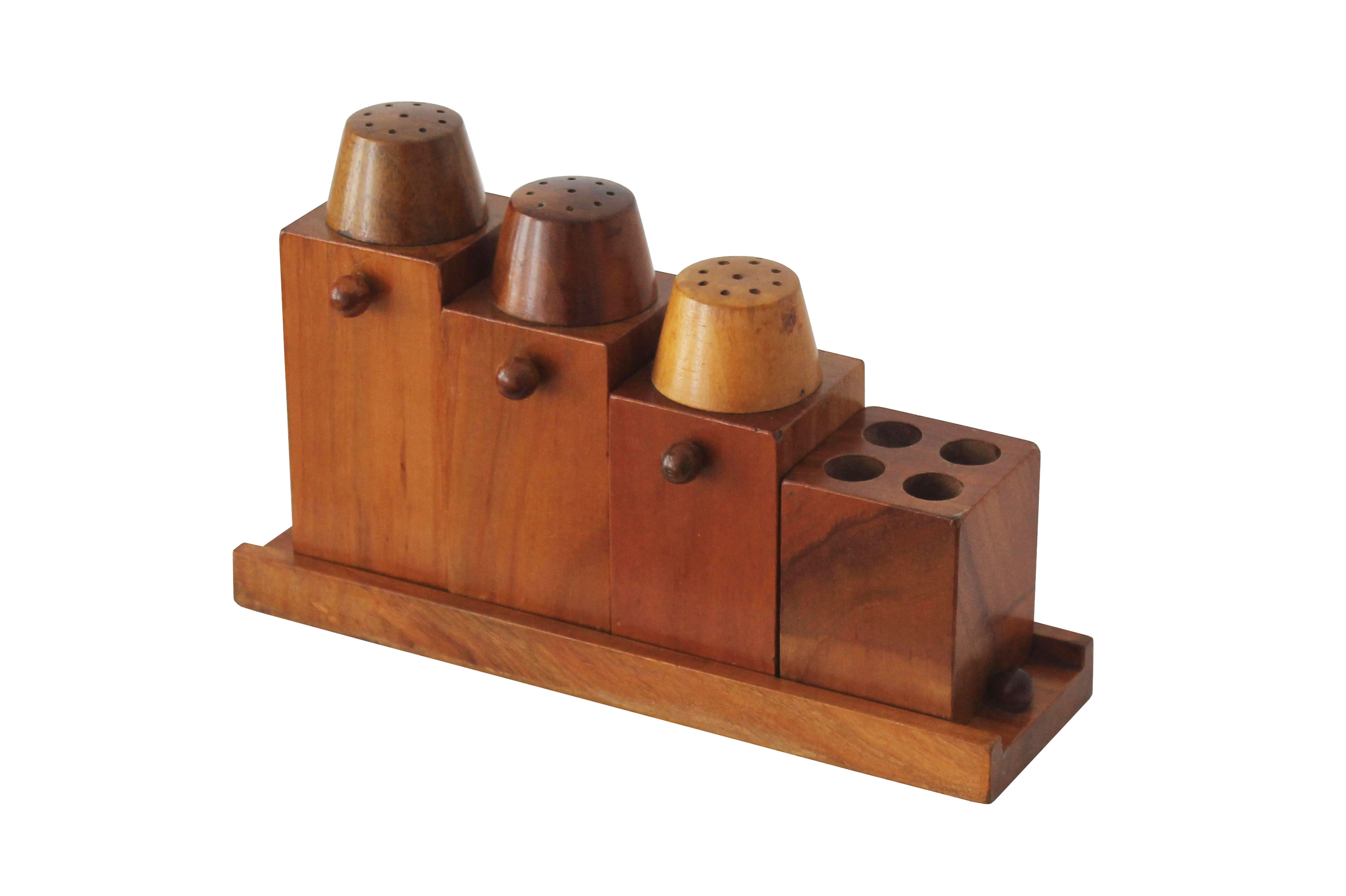 Condiment set by Krasna Jizba 1950