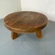 Vintage Brutalist Rustic Wabi-Sabi Oak Coffee Table, France, 1950s