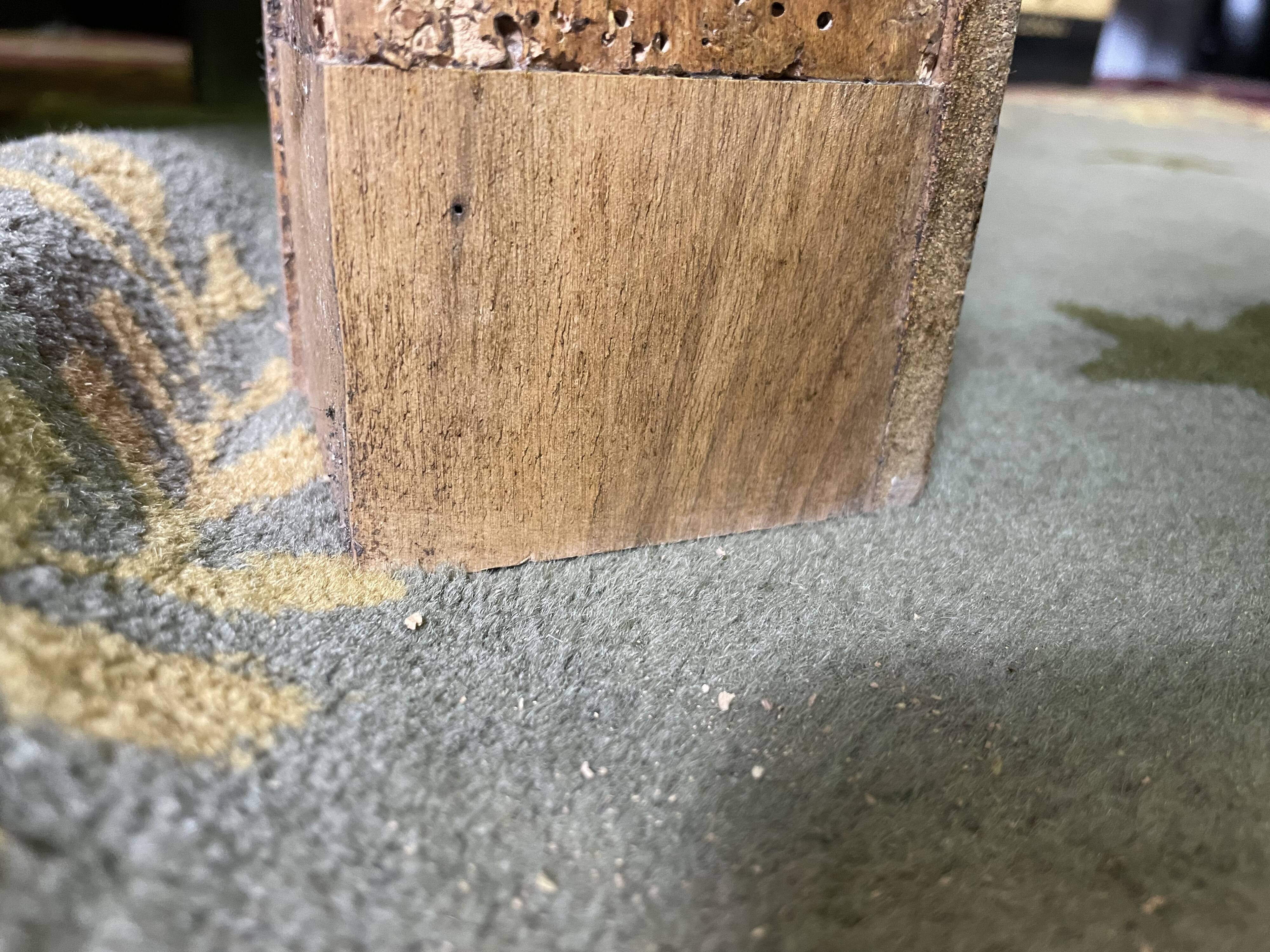 Empire walnut chest of drawers