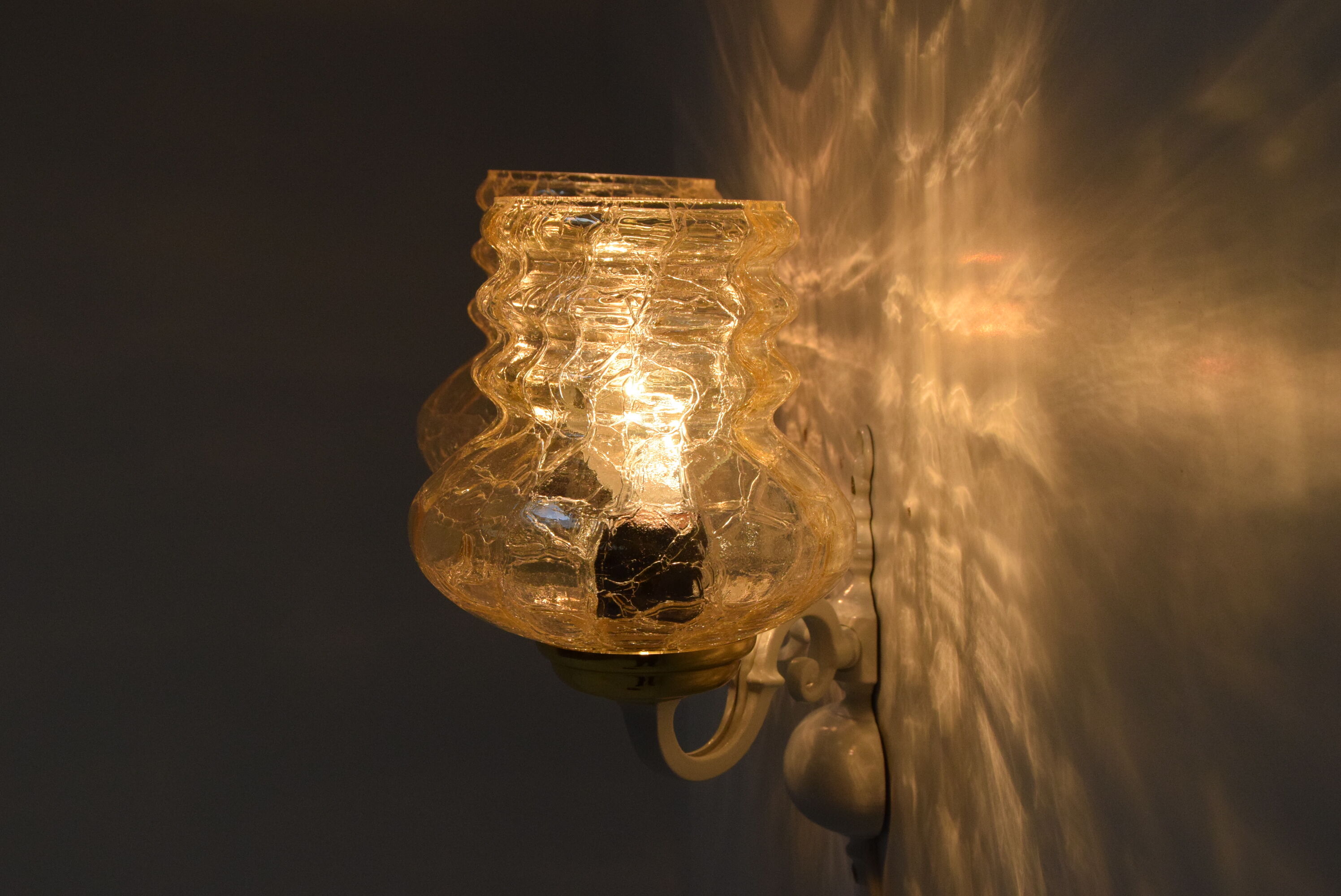 Mid-century wall lamp,Czechoslovakia,1970