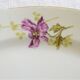 Large flat Limoges B&Cie old floral decor